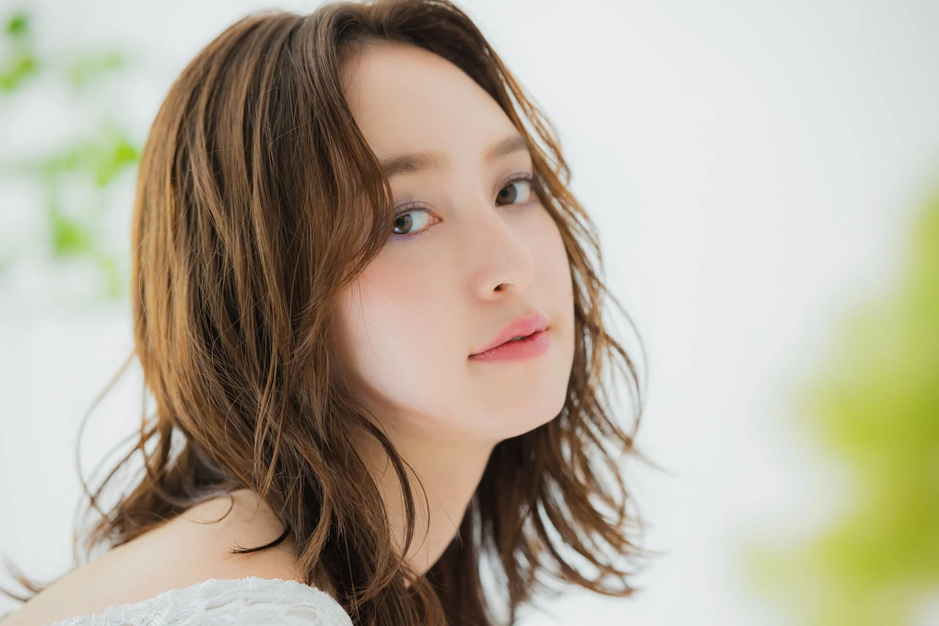 ミディアムヘアの女性